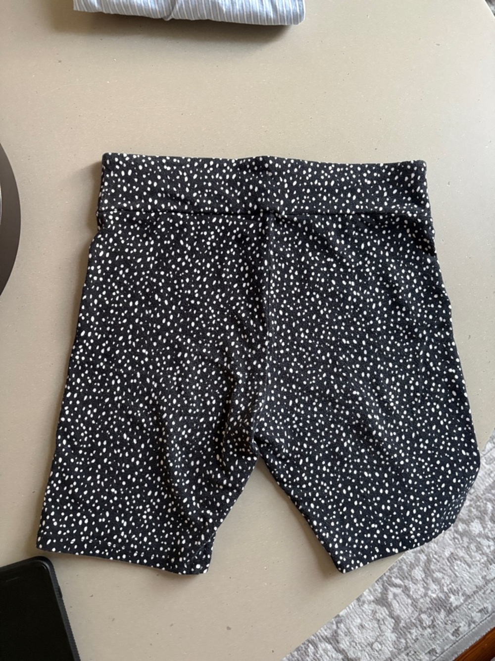 Target Women's Black Athletic Shorts with White Dot Print